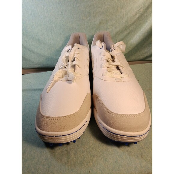 Adidas Golf Shoes  White Men's Adicross 3 Spikeless Leather Sz 12 NWOT - Picture 3 of 6